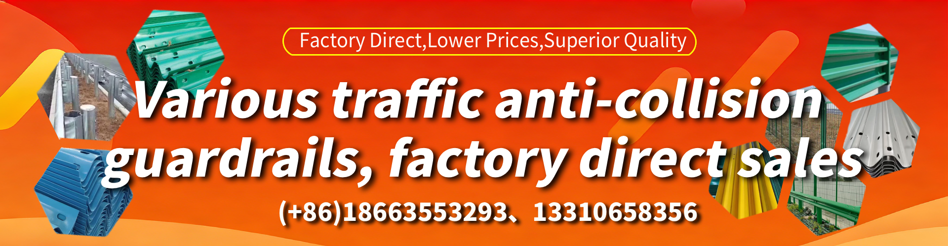 Orange Anti-collision Guardrail Manufacturer